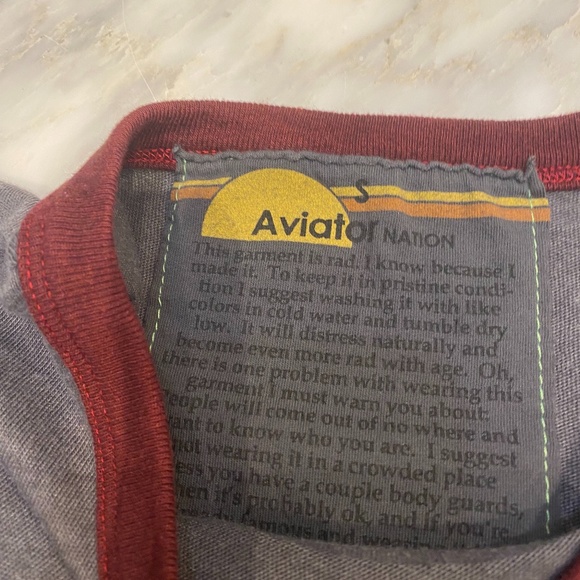 Aviator Nation Gray Rainbow Graphic Tee - Picture 3 of 4